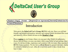 Tablet Screenshot of deltacadusersgroup.org